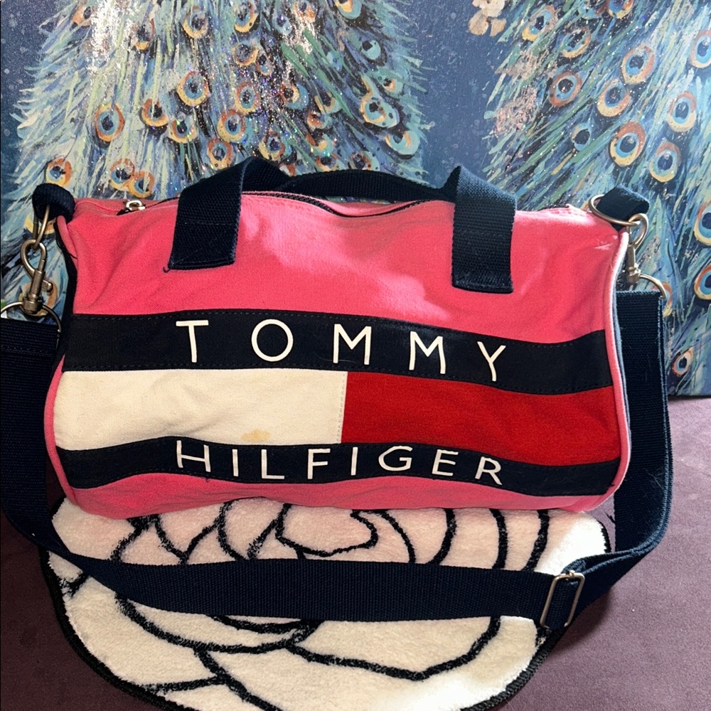 Vintage Tommy Hilfiger Two Way Duffel Bag
